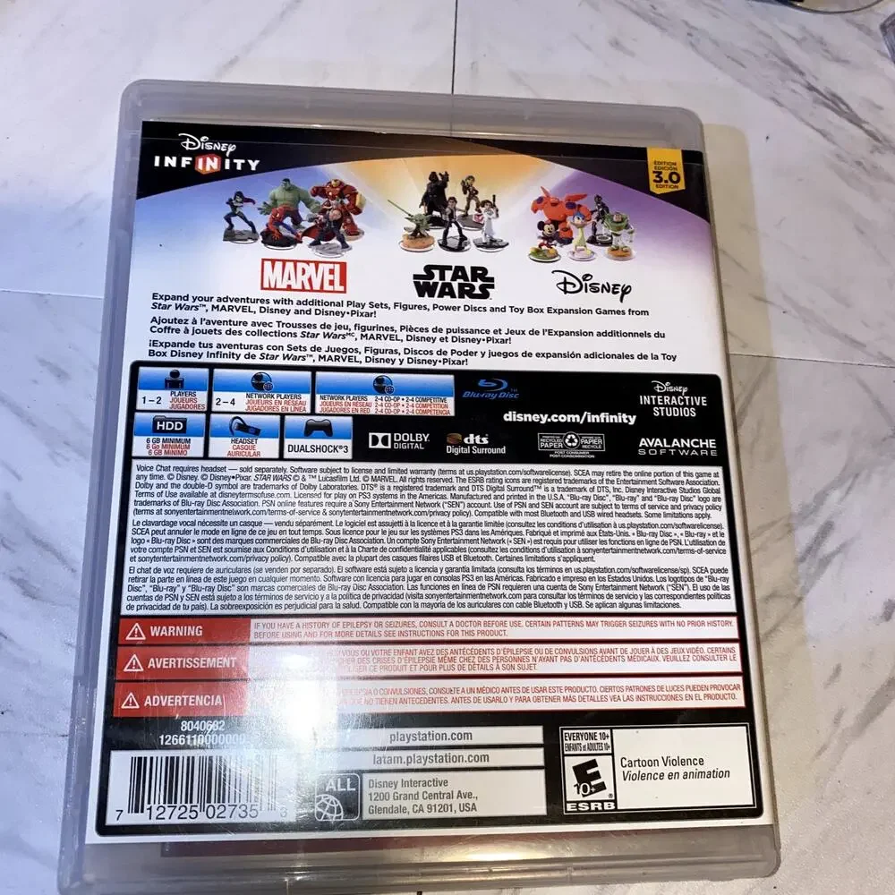 Disney Infinity 3.0 Lot of 6 Characters & 3.0 Disk CD Game